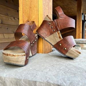 Pierre Dumas brown leather sandals